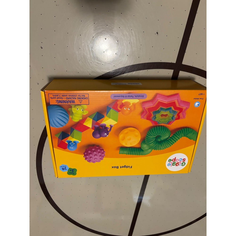 Giggle Scape Fidget Box 28 Piece Sensory Toy Set Ages 3+ Fine Motor Skills NEW